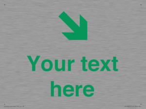 Custom Safe Condition inverse: Green Down right arrow